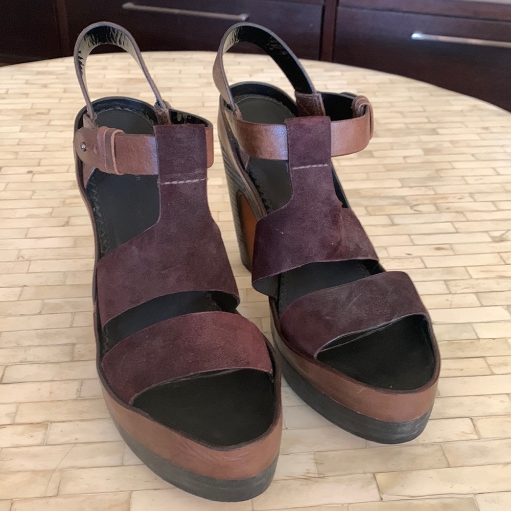Rag & Bone Leather T-Strap Sandals